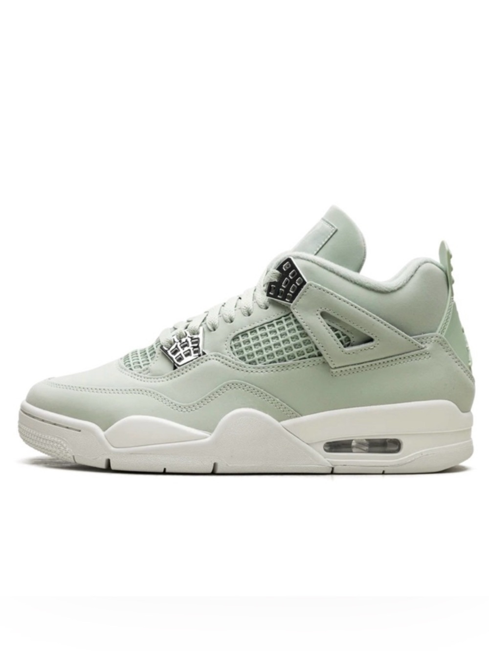 Air Jordan 4 Women's Retro Seafoam Sail Sneakers with Box size 9.5 - Picture 4 of 14